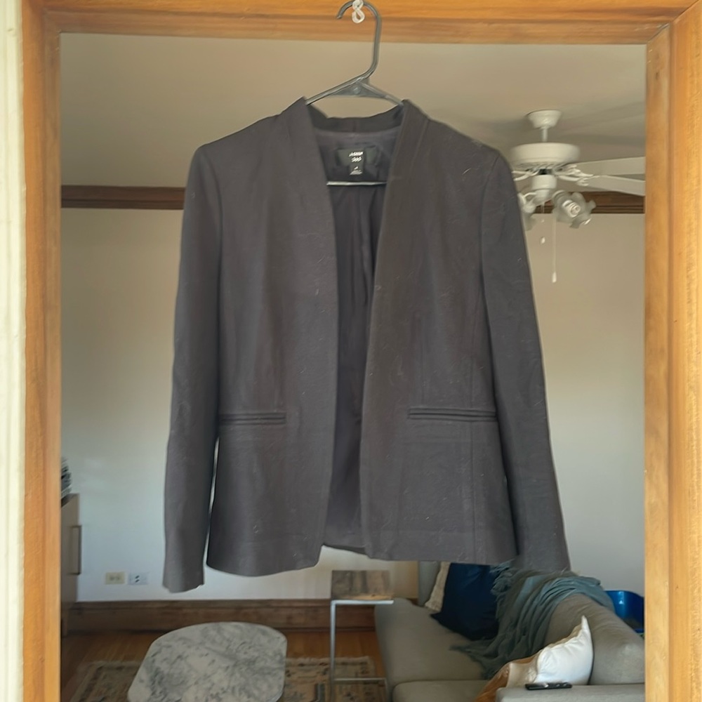 J.Crew black twill blazer